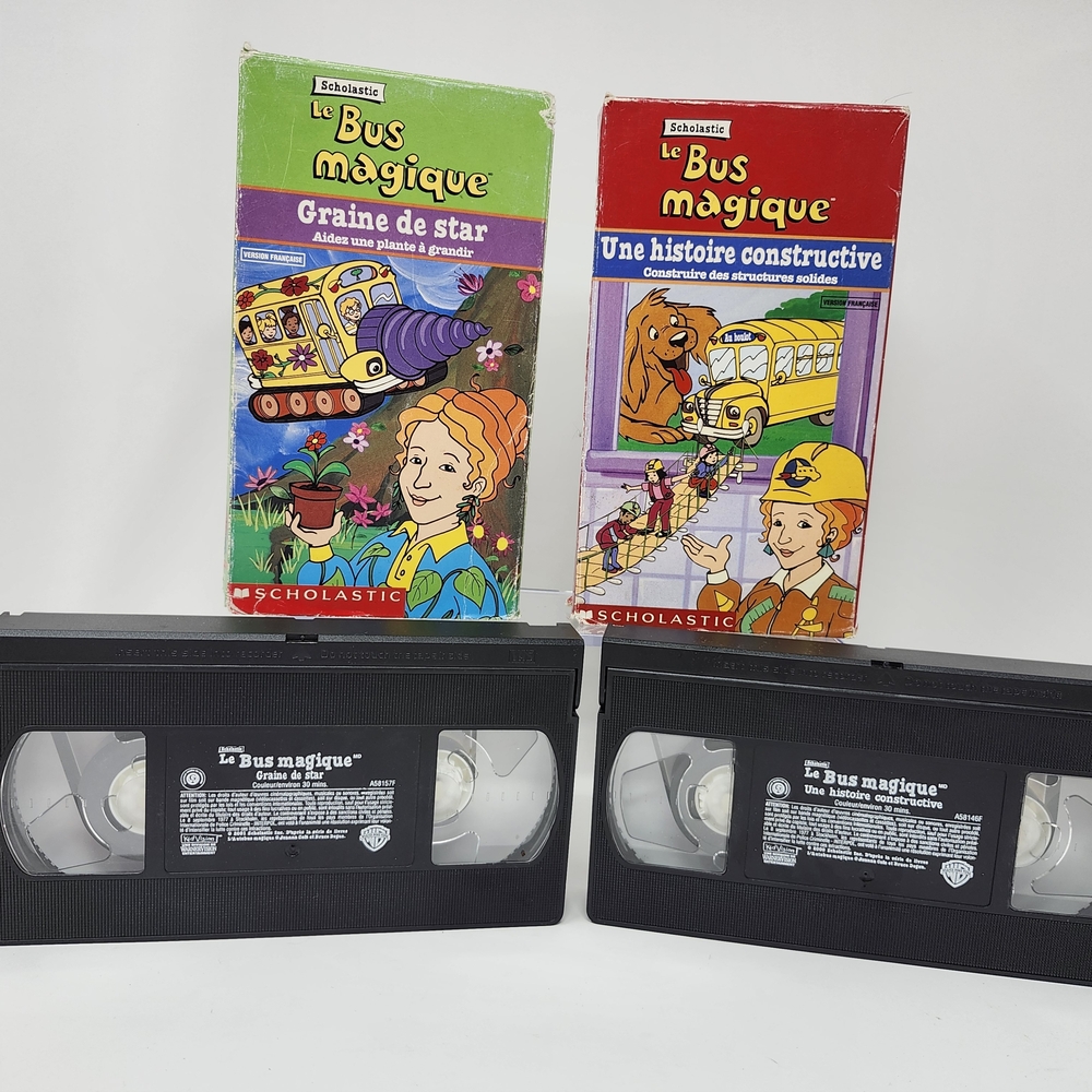 Scholastic Le Bus Magique VHS Set Of 2